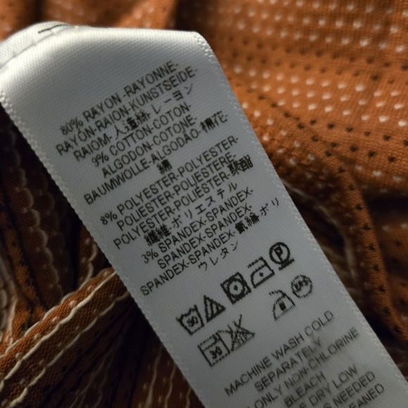 Free People Polk Tee Copper Orange S - Picture 7 of 10